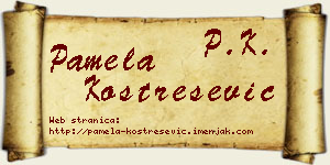 Pamela Kostrešević vizit kartica
